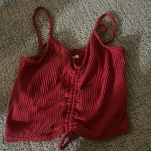 red crop top